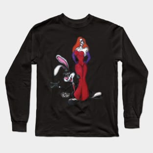 Jessica and Roger Rabbit Long Sleeve T-Shirt